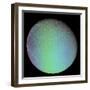 False Color View of Saturn's Moon Dione-Stocktrek Images-Framed Premium Photographic Print