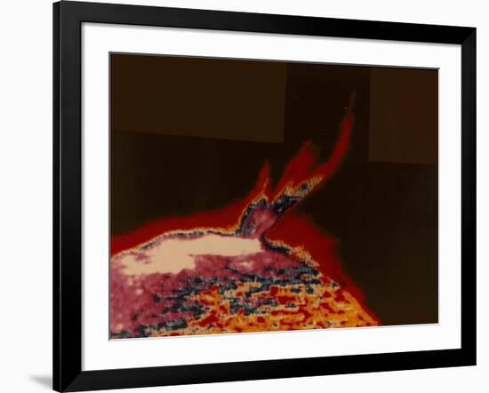 False Colour Image of a Solar Flare from Skylab, 1973-null-Framed Giclee Print