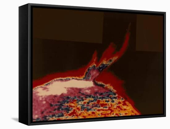 False Colour Image of a Solar Flare from Skylab, 1973-null-Framed Stretched Canvas