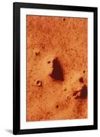 False-colour of Face on Mars-null-Framed Photographic Print