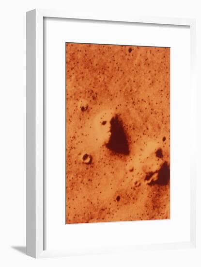 False-colour of Face on Mars-null-Framed Photographic Print