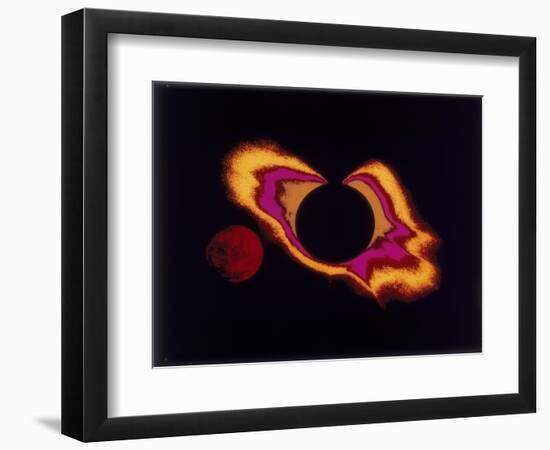 False Colour Photograph of the Sun and the Moon, C1970S-null-Framed Giclee Print