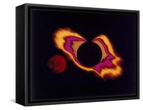 False Colour Photograph of the Sun and the Moon, C1970S-null-Framed Stretched Canvas