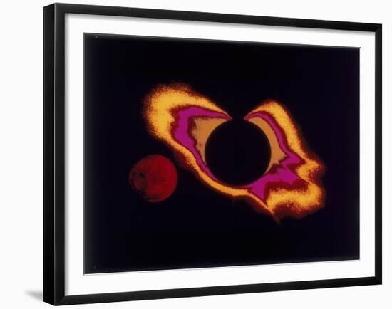 False Colour Photograph of the Sun and the Moon, C1970S-null-Framed Giclee Print