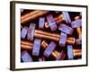 False-coloured Photograph of Nuts And Bolts-Dr. Jeremy Burgess-Framed Photographic Print
