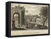 False Perspective Exemplified-William Hogarth-Framed Stretched Canvas