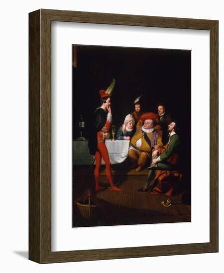 Falstaff Enacting Henry IV, C.1834-George Whiting Flagg-Framed Giclee Print