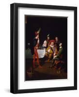 Falstaff Enacting Henry IV, C.1834-George Whiting Flagg-Framed Giclee Print