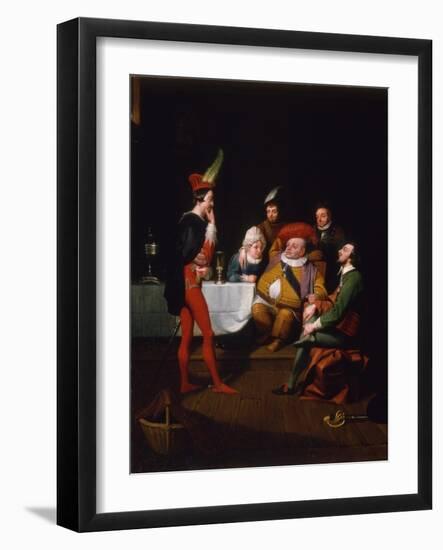 Falstaff Enacting Henry IV, C.1834-George Whiting Flagg-Framed Giclee Print