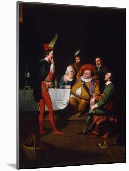 Falstaff Enacting Henry IV, C.1834-George Whiting Flagg-Mounted Giclee Print