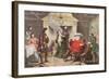 Falstaff Enacts the Part of the King in Henry IV, Part I, Act II, Scene IV, from 'The Illustrated…-George Cruikshank-Framed Giclee Print