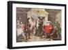 Falstaff Enacts the Part of the King in Henry IV, Part I, Act II, Scene IV, from 'The Illustrated…-George Cruikshank-Framed Giclee Print