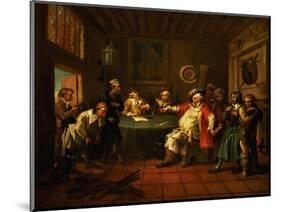 Falstaff Examining His Recruits from Henry IV by Shakespeare, 1730-William Hogarth-Mounted Giclee Print