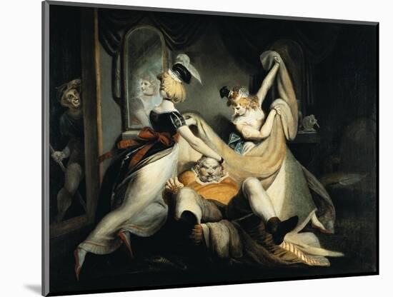 Falstaff in the Laundry Basket, 1792-Henry Fuseli-Mounted Giclee Print