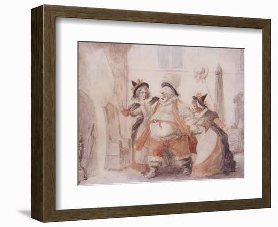 Falstaff's Escape, from the Merry Wives of Windsor, Act IV Scene 2, 1791-null-Framed Giclee Print