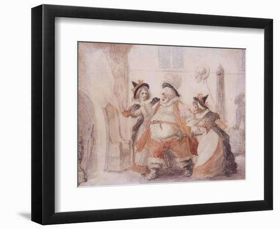 Falstaff's Escape, from the Merry Wives of Windsor, Act IV Scene 2, 1791-null-Framed Giclee Print