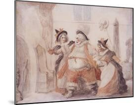 Falstaff's Escape, from the Merry Wives of Windsor, Act IV Scene 2, 1791-null-Mounted Giclee Print