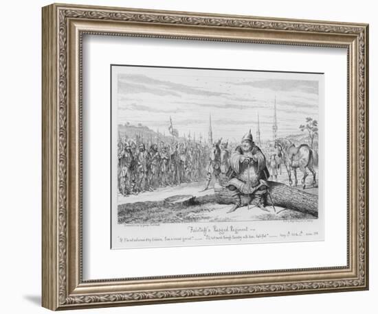 Falstaff's Ragged Regiment-George Cruikshank-Framed Giclee Print