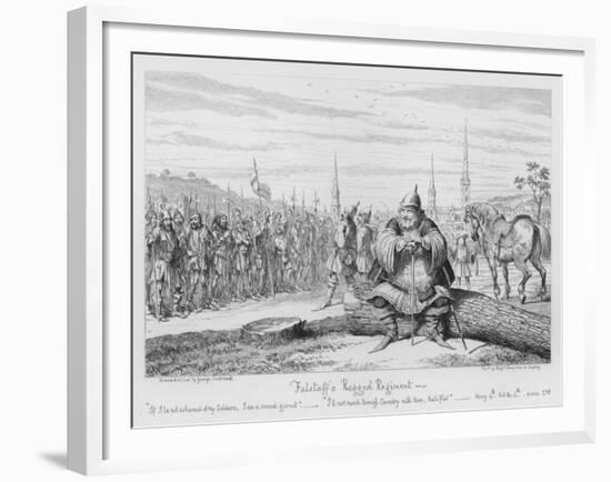 Falstaff's Ragged Regiment-George Cruikshank-Framed Giclee Print