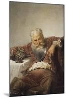 Falstaff with a Tankard of Wine and a Pipe, 1873-Mihaly Zichy-Mounted Giclee Print