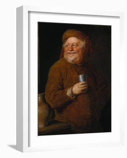 Falstaff with a Tin Cup-Eduard Grutzner-Framed Giclee Print