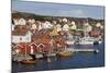 Falu Red Fishermen's Houses in Harbour, Southwest Sweden-Stuart Black-Mounted Photographic Print