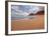 Famara Beach and Famara Mountains at Sunset, View to La Graciosa Island, Lanzarote-Markus Lange-Framed Photographic Print