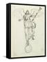 Fame, Preliminary Sketch, C.1631-Inigo Jones-Framed Stretched Canvas