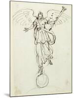 Fame, Preliminary Sketch, C.1631-Inigo Jones-Mounted Giclee Print