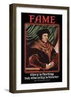 Fame-null-Framed Art Print