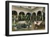 Familia En Un Patio De Sevilla-Luis Jimenez Aranda-Framed Giclee Print