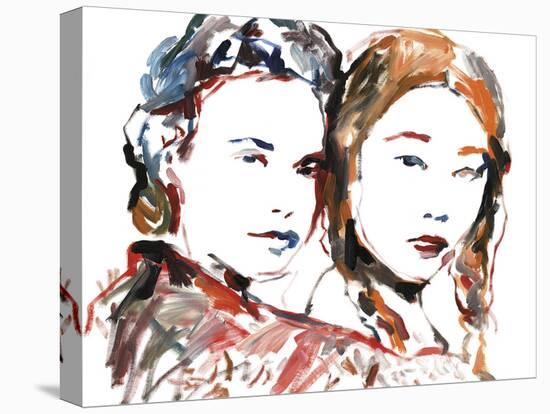 Familiar Faces - Together-Akiko Takahashi-Stretched Canvas