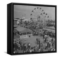 Families Enjoying the Texas State Fair-Cornell Capa-Framed Stretched Canvas