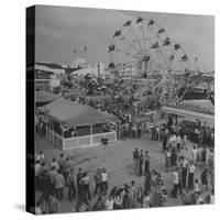 Families Enjoying the Texas State Fair-Cornell Capa-Stretched Canvas