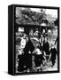 Families Leaving their Village Bombarded During the Normandy Landings, France, 1944-null-Framed Stretched Canvas