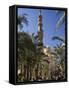 Families Relax after Prayers in Tree-Lined Garden of Abu Al-Abbas, Al-Mursi Mosque, Alexandria-Julian Love-Framed Stretched Canvas