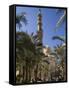 Families Relax after Prayers in Tree-Lined Garden of Abu Al-Abbas, Al-Mursi Mosque, Alexandria-Julian Love-Framed Stretched Canvas