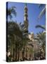 Families Relax after Prayers in Tree-Lined Garden of Abu Al-Abbas, Al-Mursi Mosque, Alexandria-Julian Love-Stretched Canvas