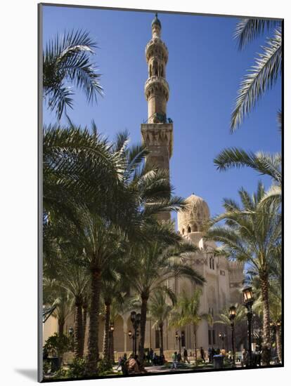Families Relax after Prayers in Tree-Lined Garden of Abu Al-Abbas, Al-Mursi Mosque, Alexandria-Julian Love-Mounted Photographic Print