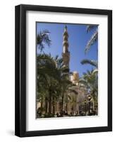 Families Relax after Prayers in Tree-Lined Garden of Abu Al-Abbas, Al-Mursi Mosque, Alexandria-Julian Love-Framed Photographic Print