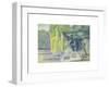 Famille de Cygnes-Henri Edmond Cross-Framed Premium Giclee Print