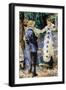 Famille-Pierre-Auguste Renoir-Framed Art Print