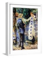 Famille-Pierre-Auguste Renoir-Framed Art Print