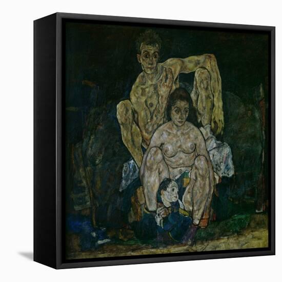 Family, 1918-Egon Schiele-Framed Stretched Canvas