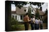 Family Admiring Home-William P. Gottlieb-Stretched Canvas