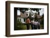 Family Admiring Home-William P. Gottlieb-Framed Photographic Print