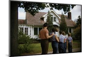 Family Admiring Home-William P. Gottlieb-Mounted Photographic Print