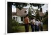 Family Admiring Home-William P. Gottlieb-Framed Photographic Print