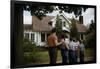 Family Admiring Home-William P. Gottlieb-Framed Photographic Print