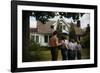 Family Admiring Home-William P. Gottlieb-Framed Photographic Print